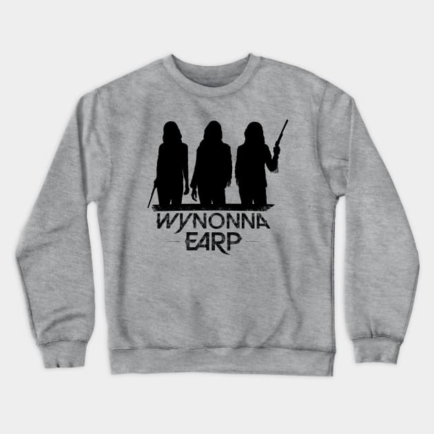 (Black Print) Wynonna Earp X3 T-Shirt Crewneck Sweatshirt by scrappydogdesign